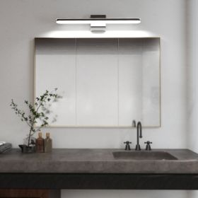 Modern Bathroom Light Fixtures Dimmable LED Vanity Lights Chrome Lamps For Bathover Mirror 24 Inch Vanity Sconces Indoor 12W Bar Lighting For Bat (Option: 24inch 12W)